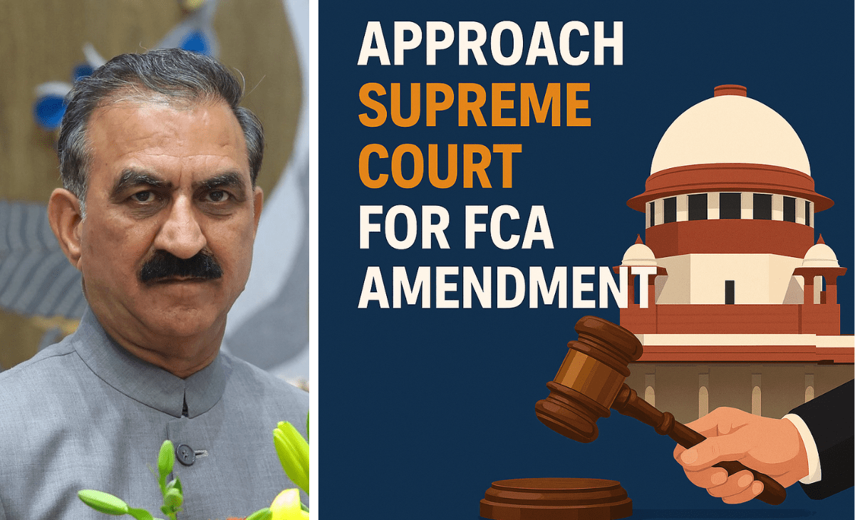 Himachal govt to approach Supreme Court for FCA amendment to help disaster-hit families