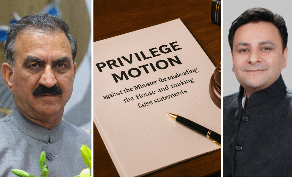 Cong-turned-BJP MLA Sudhir Sharma files privilege motion against CM Sukhu for ‘misleading’ Himachal Assembly