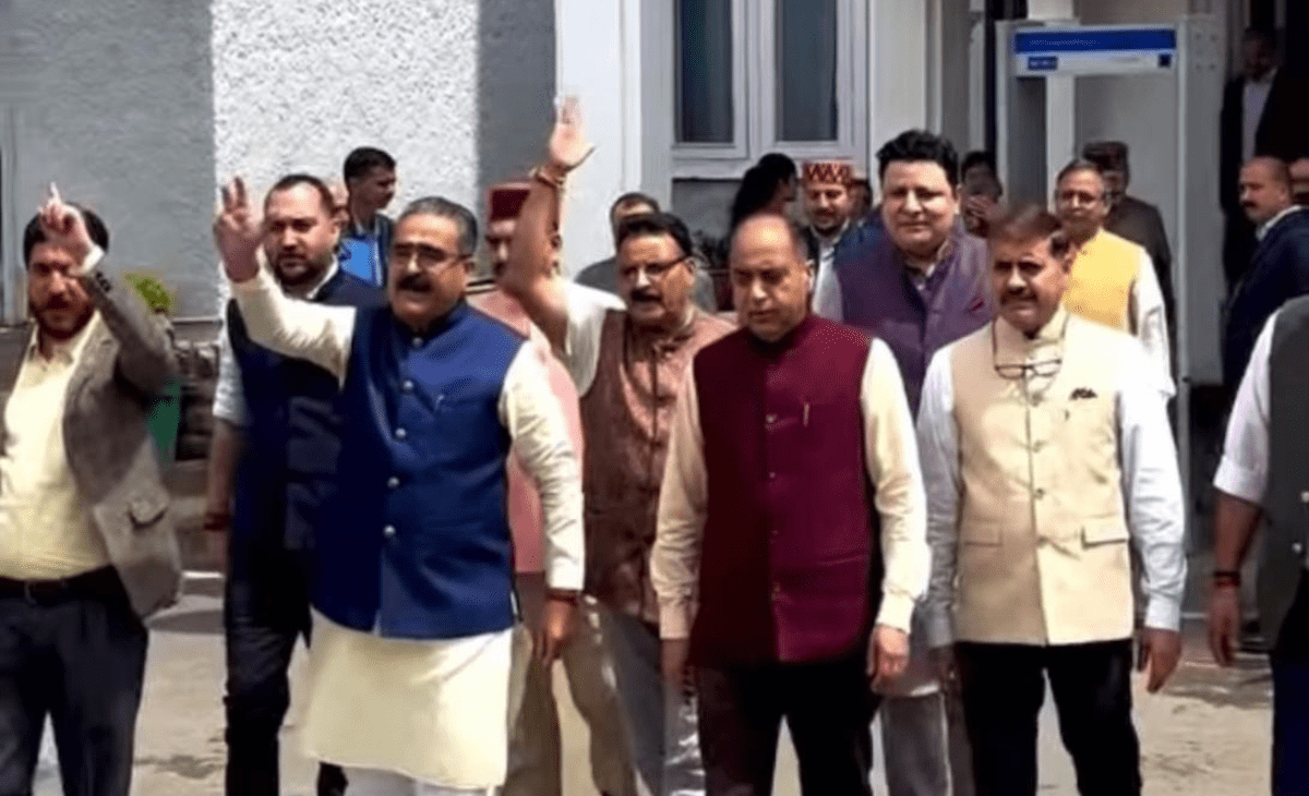 Himachal Assembly erupts with slogans as opposition BJP accuses ‘missing’ CM of abandoning state in middle of disaster