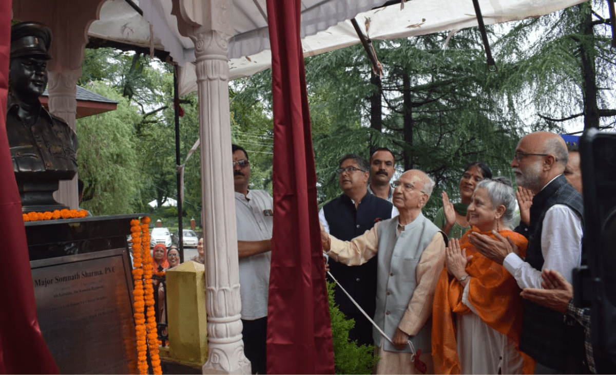 Statue of Shaheed Major Somnath Sharma Unveiled in Palampur on Independence Day