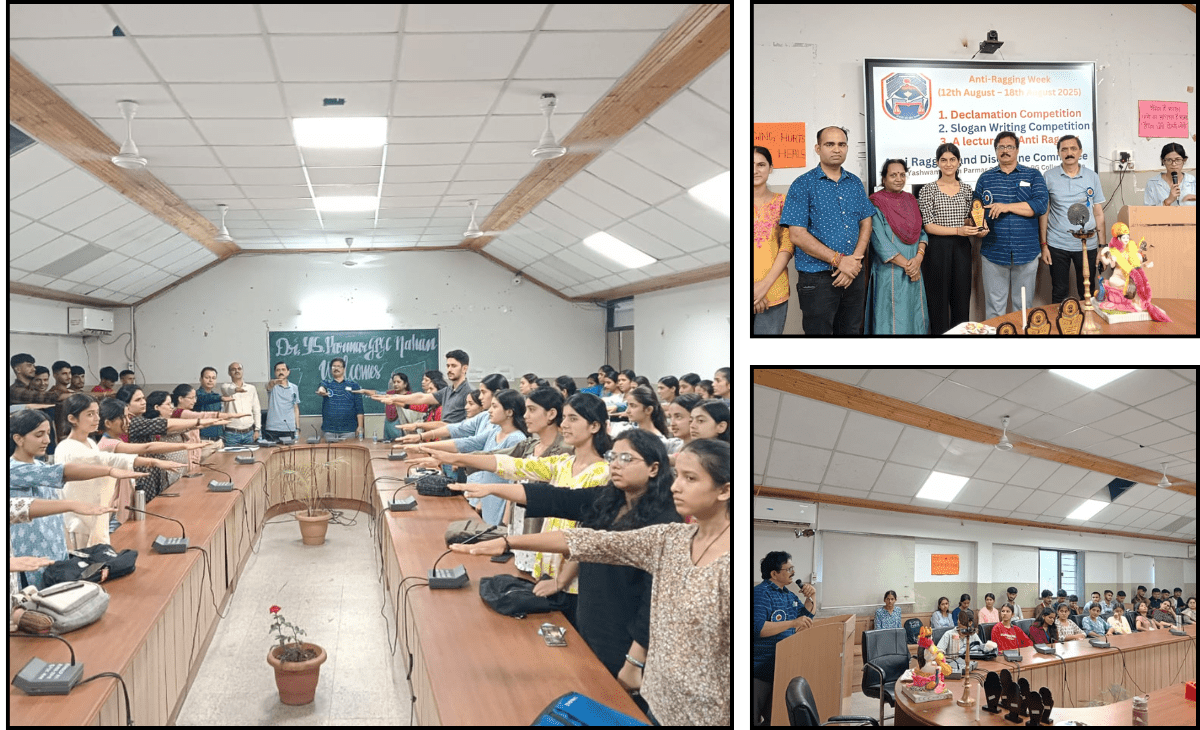 Anti-Ragging Week Concludes at Dr. Y.S. Parmar Government College, Nahan