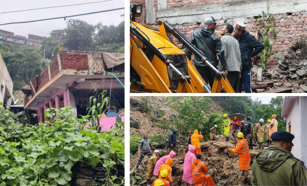 Fresh landslide hits Kullu’s Inner Akhara Bazaar, several feared trapped as 3 buildings collapse 2 a1 2