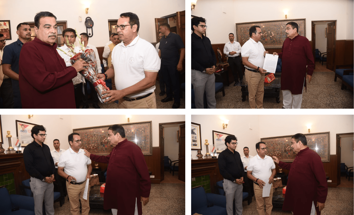 Mandi activist Rajesh Kapoor meets Minister Nitin Gadkari over road safety, quality concerns linked to NH-003