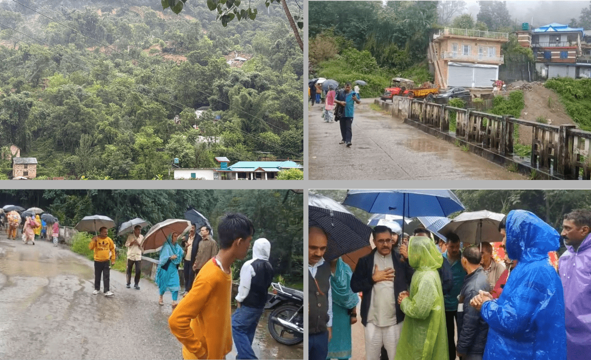 22 evacuated as landslide completely destroys 10 houses in Jogindernagar subdivision of Himachal
