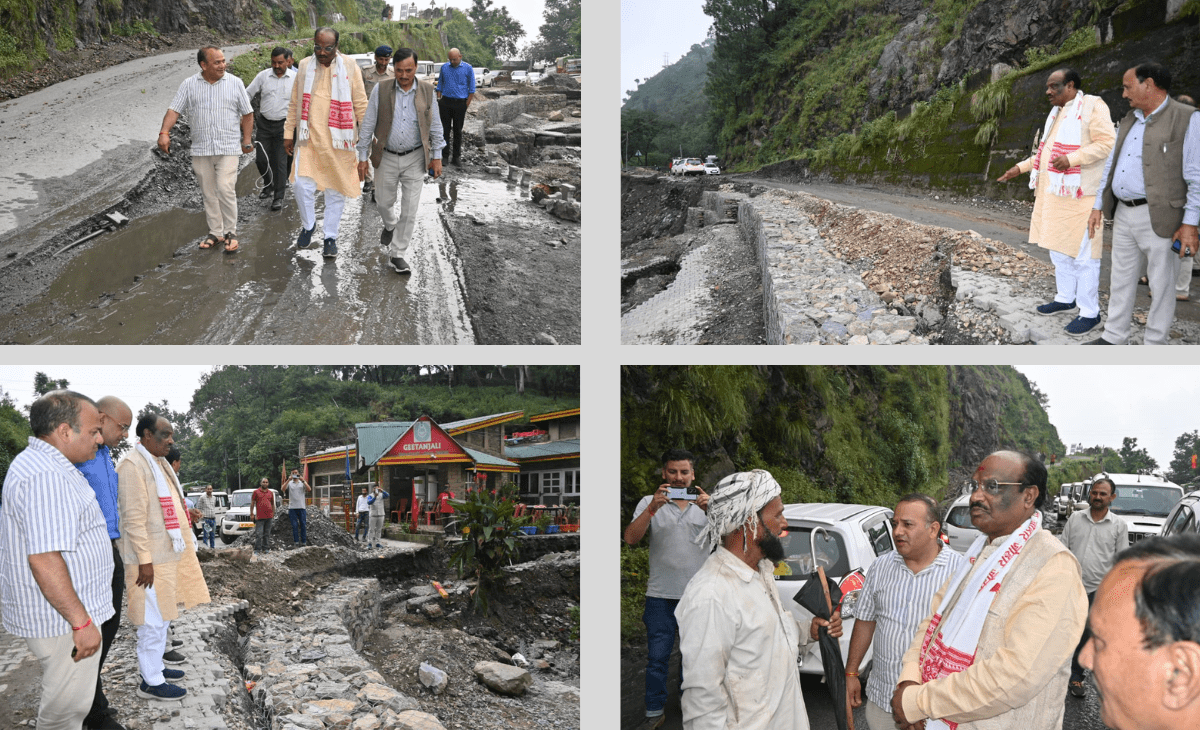 Union Minister Durga Das Uike Visits Disaster-Hit Areas in Chamba, Himachal Pradesh