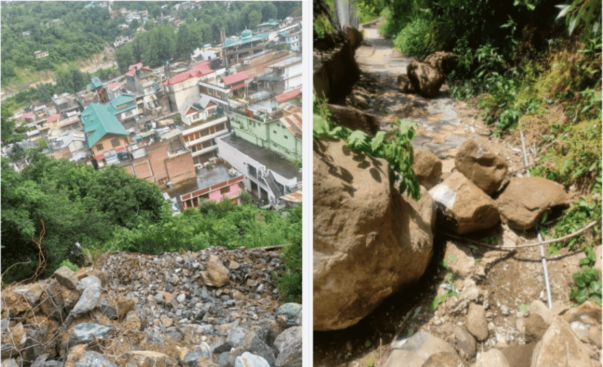 Landslide Buries Home in Kullu’s Akhara Bazaar, Two Missing