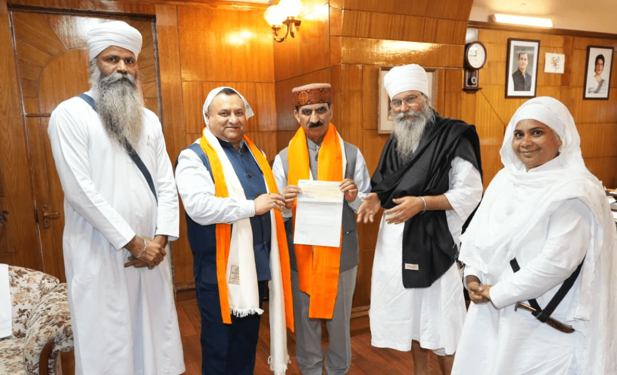 Kalgidhar Trust-Baru Sahib donates Rs 21 lakh to Himachal CM Relief Fund amid rain devastation