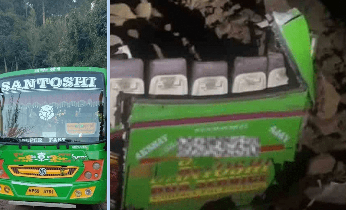 Landslide Buries Bus in Bilaspur, Himachal — At Least 10 D*ead
