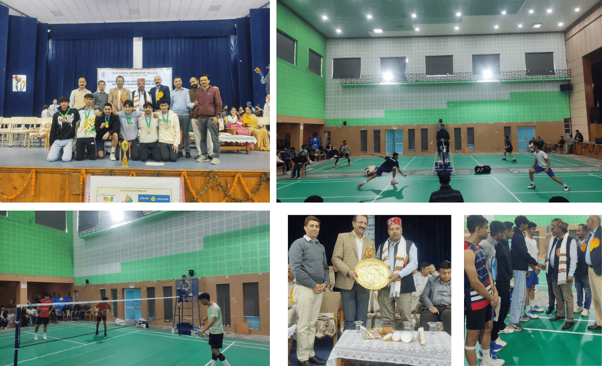Inter-College Badminton Tournament Concludes at Rajiv Gandhi Government College ,Shimla