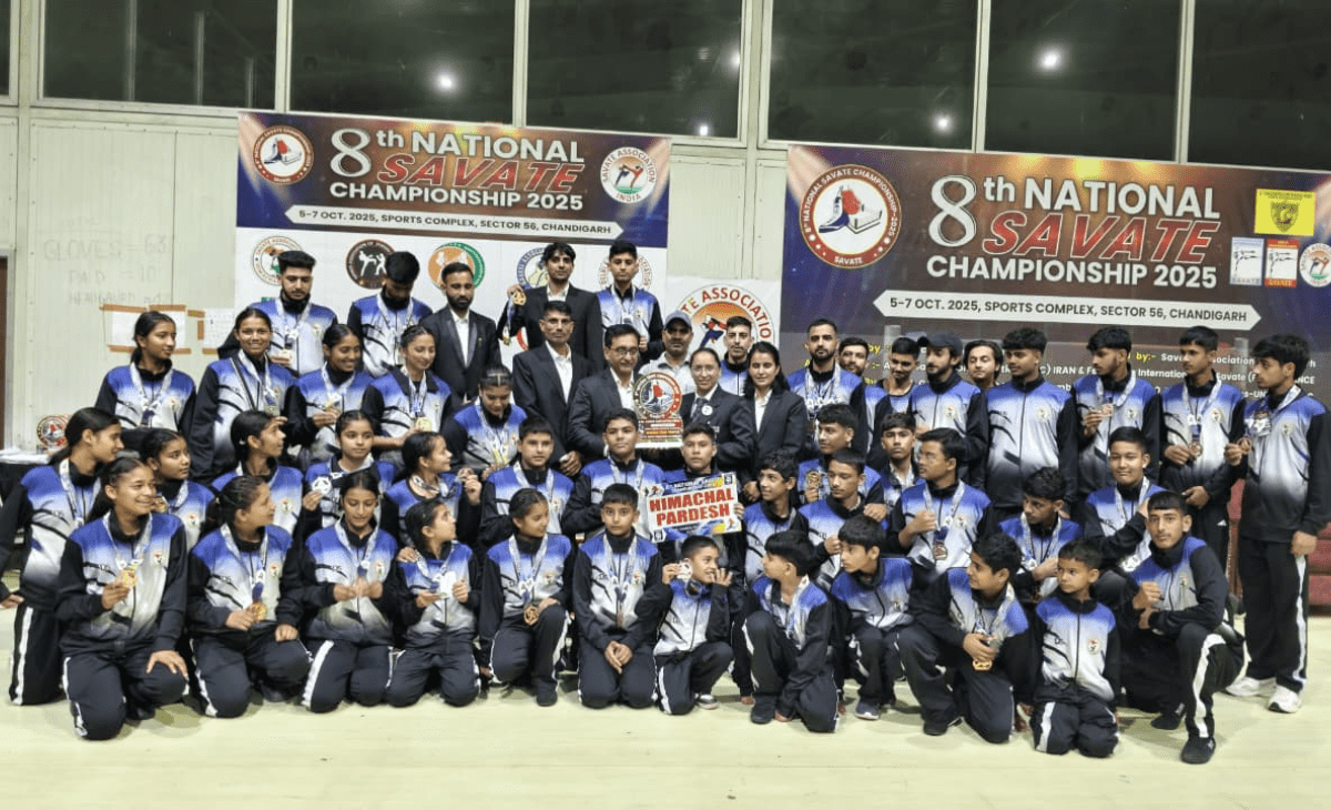 Himachal savate team shines at national championship, secures second position with 45 medals