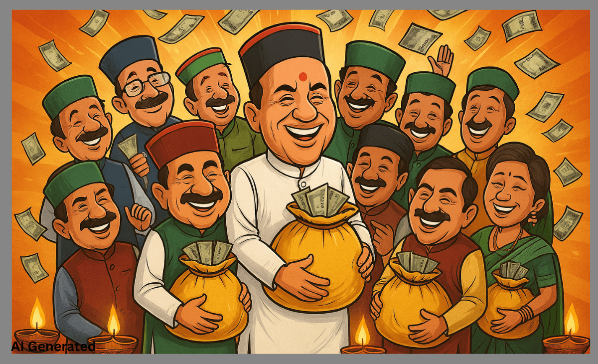 Himachal CM, Ministers & MLAs gift themselves salary hike before Diwali