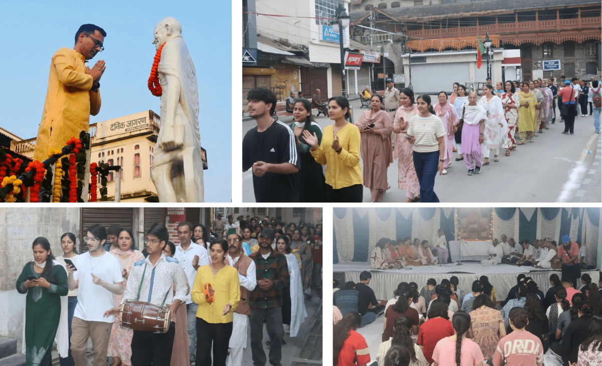 Municipal Commissioner Rohit Rathore leads Gandhi Jayanti celebrations in Mandi