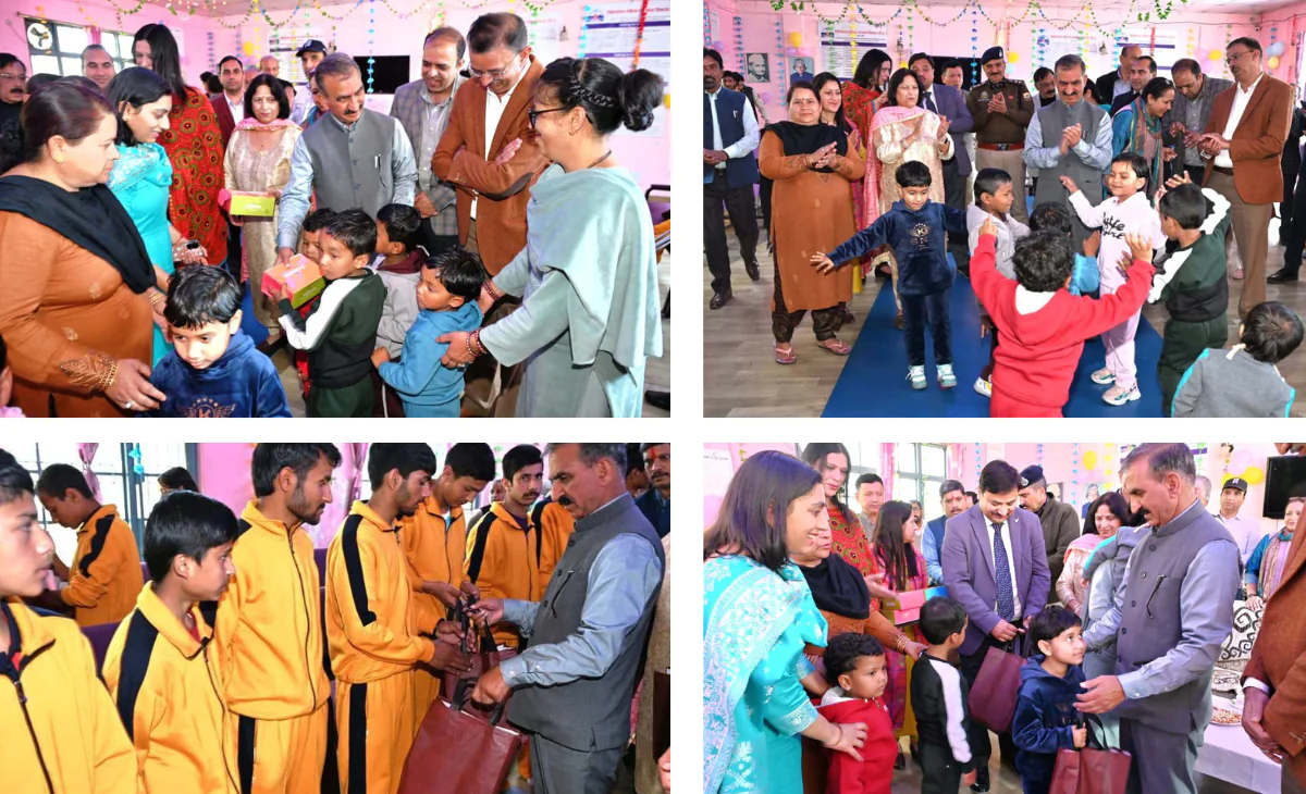 Himachal Chief Minister celebrates Diwali with orphan children at Tutikandi Bal Ashram