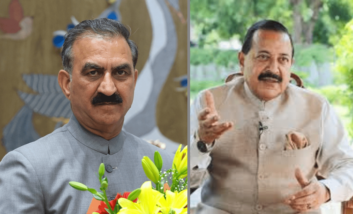 Himachal CM Sukhu meets Union MoS Jitendra Singh, seeks 150 automated weather stations across state