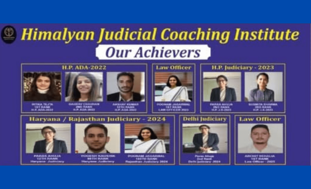 Himalyan Judicial Coaching Institute, Shimla: A trusted guide for judicial aspirants