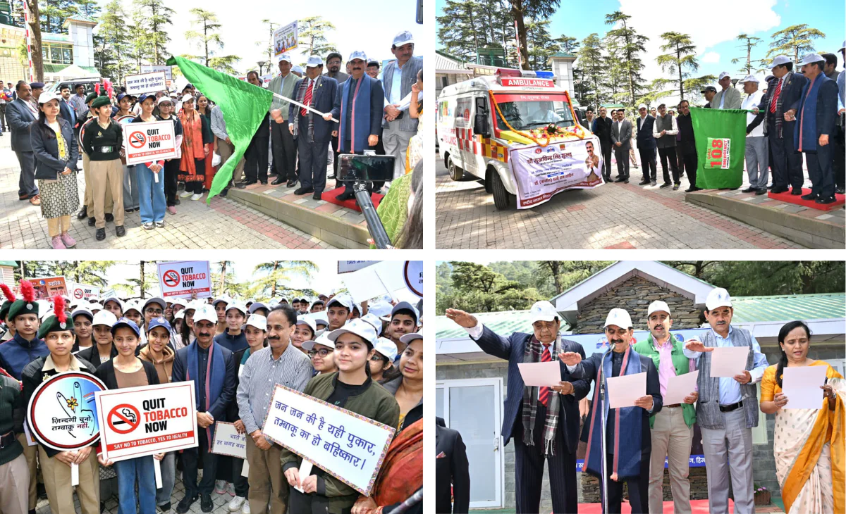 Himachal CM flags off advanced life support ambulances, launches tobacco-free youth campaign