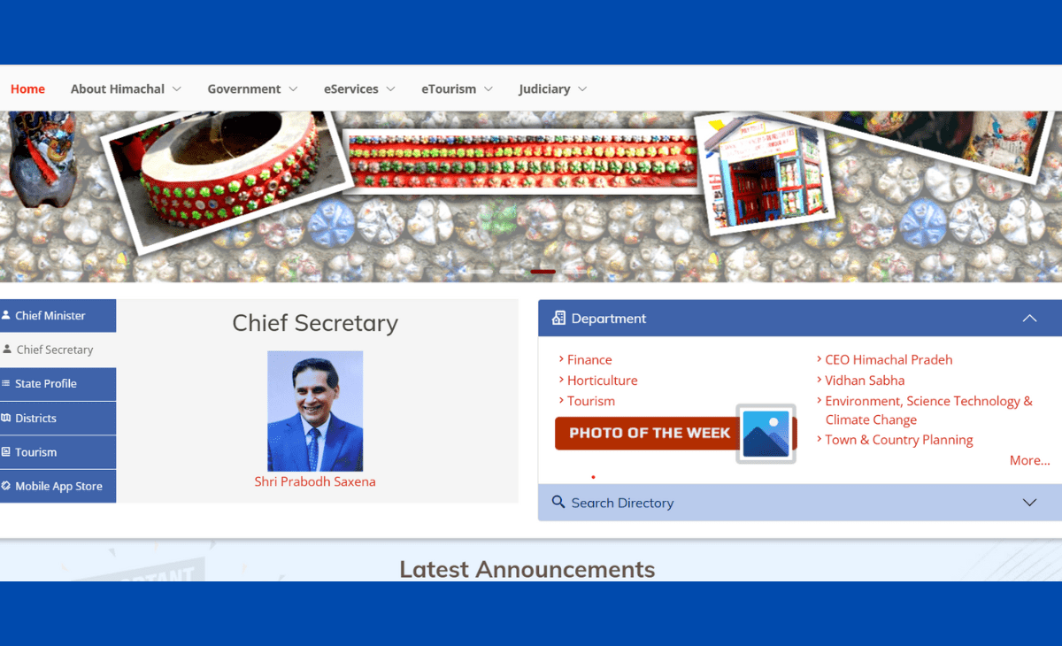 Despite retirement, Prabodh Saxena still listed as Chief Secretary on Himachal government website