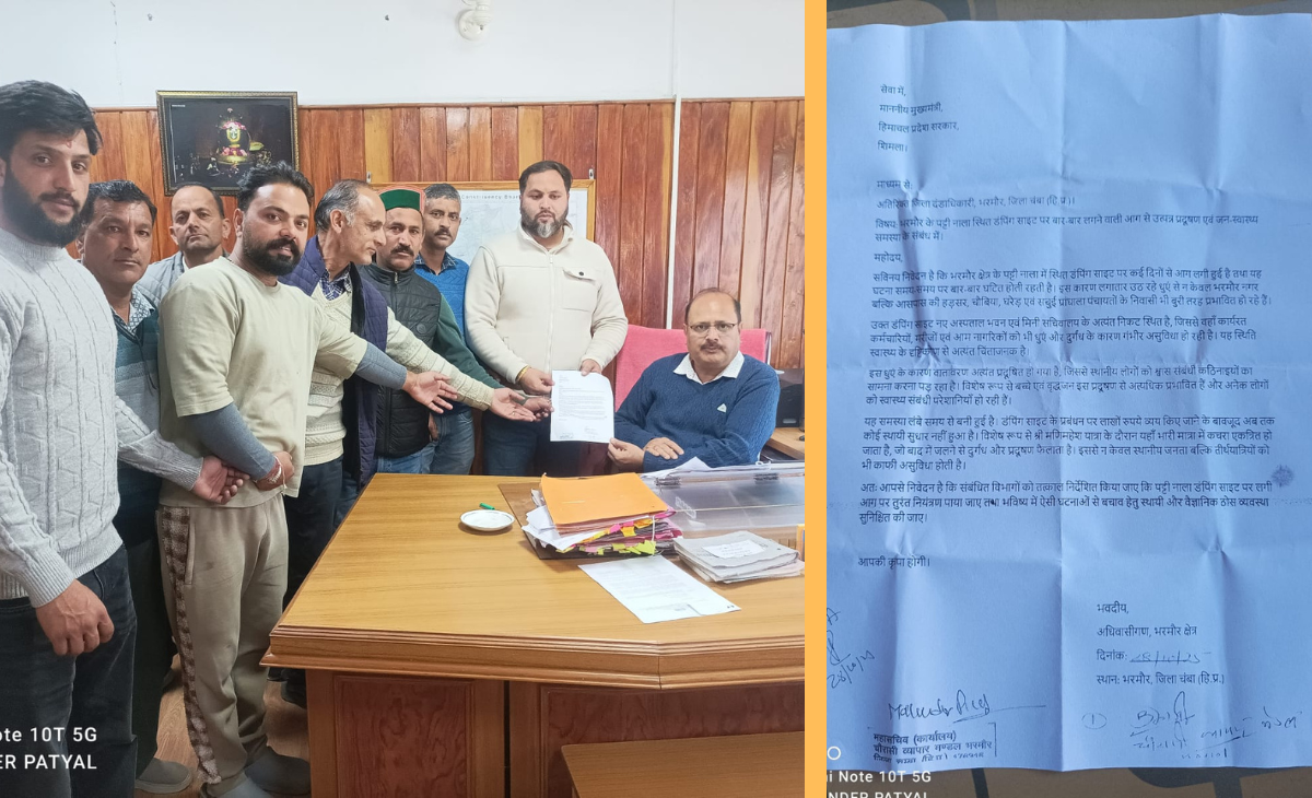 BJP’s Dominance in Himachal: A Reality Check for Congress 3 Dumping Site Fire Sparks Health Concerns in Bharmour; Locals Submit Memorandum to CM