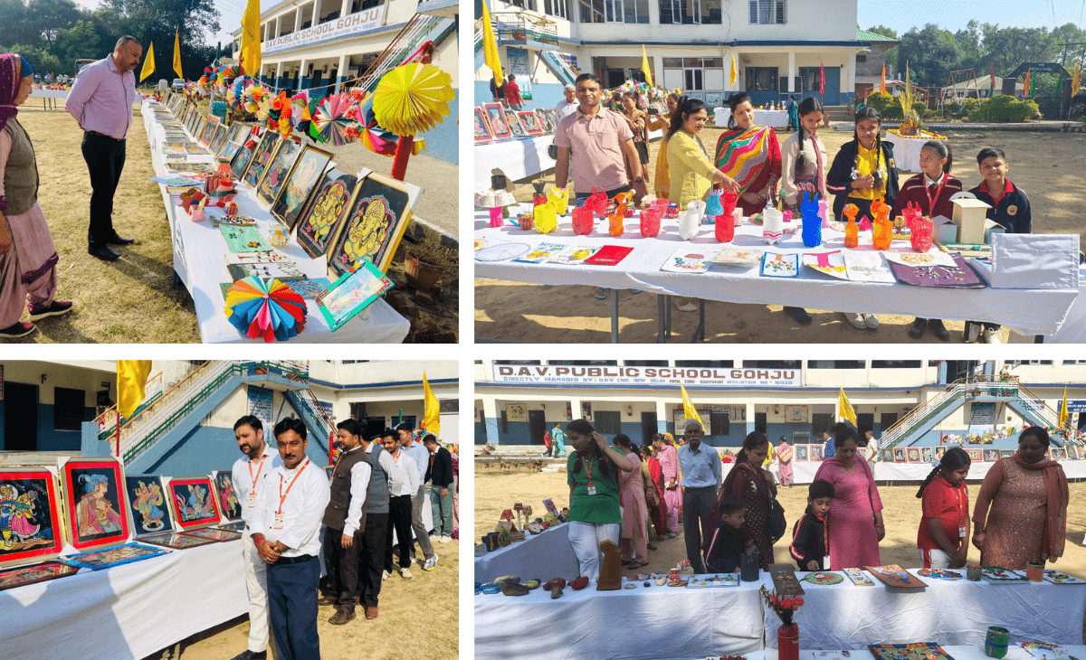 PTM and Art-Craft Exhibition held at DAV Public School, Gohju