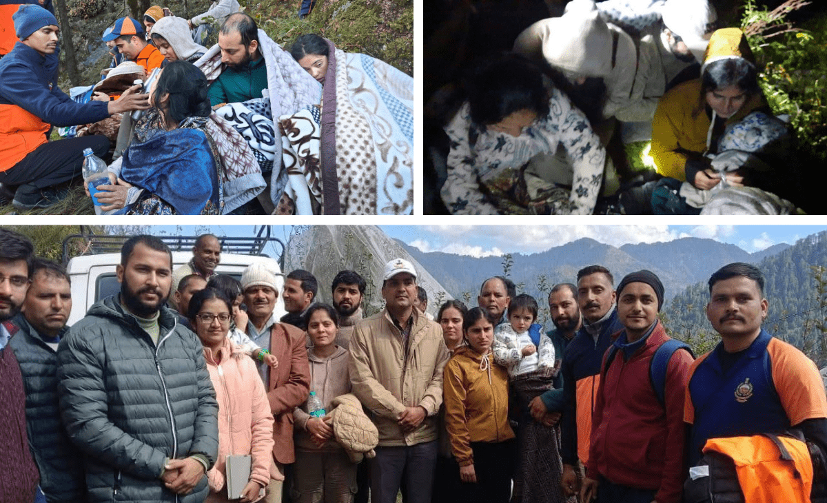 8 of family rescued after going missing near Shikari Mata Temple in Mandi