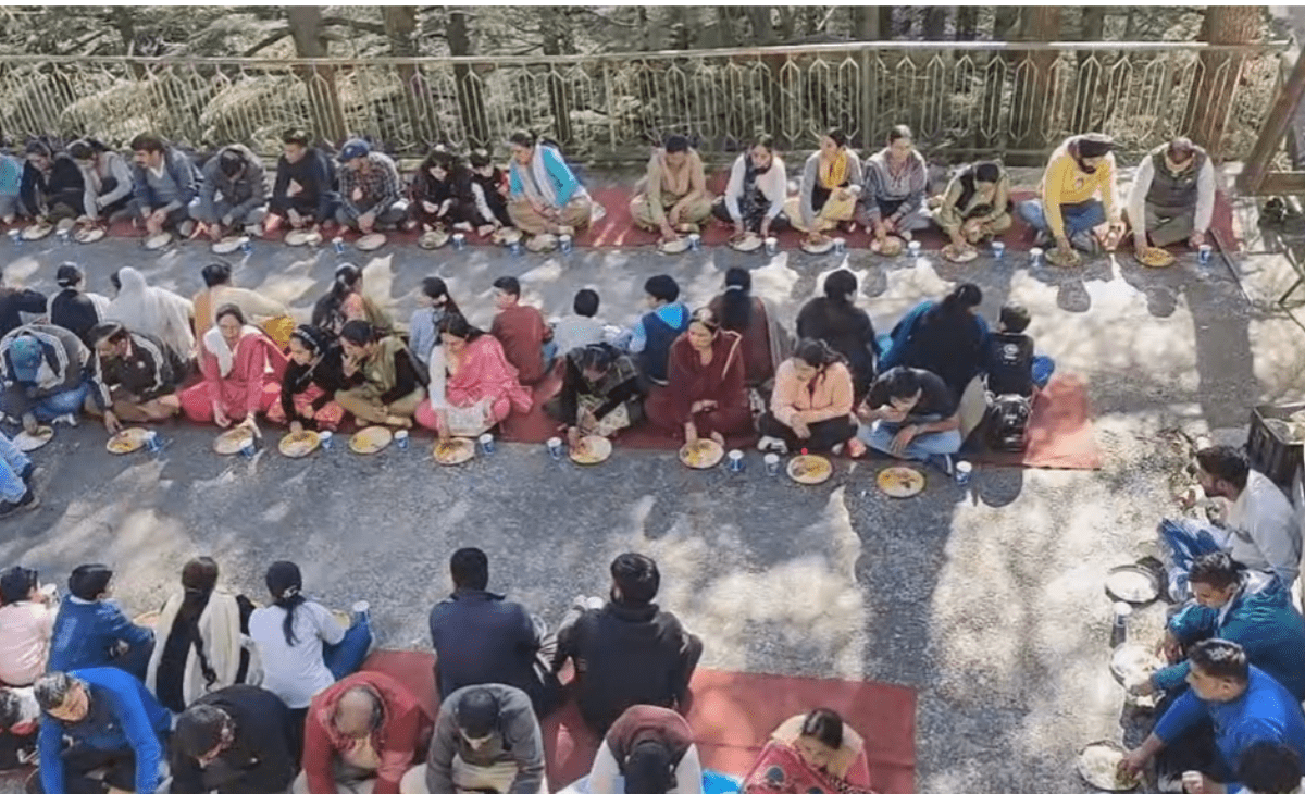 Annual Bhandara Held at Shri Raghunath Temple, Dalhousie During Sharad Navratri