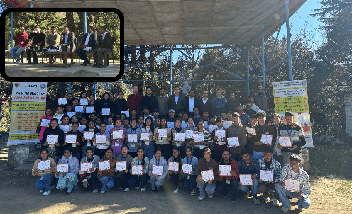 Successful conclusion of youth disaster volunteer training in Chamba