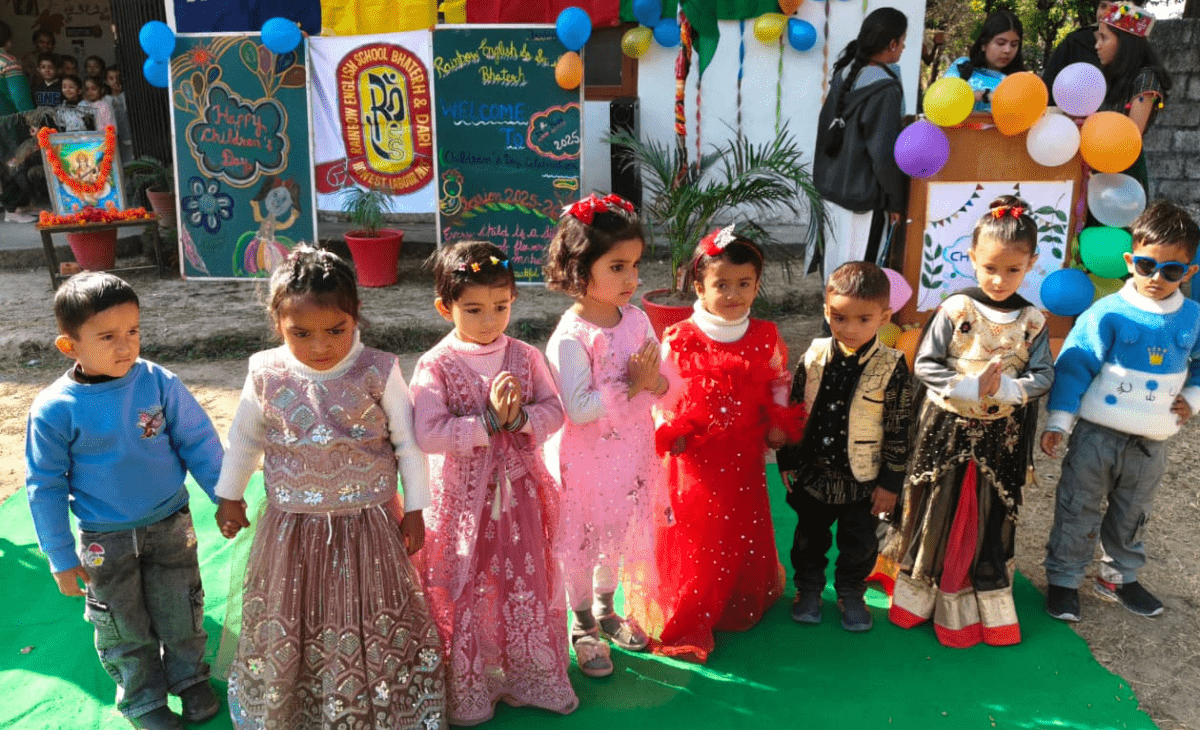Children’s Day celebrated with great enthusiasm at Rainbow English Sr. Sec. School Bhated, Chamba