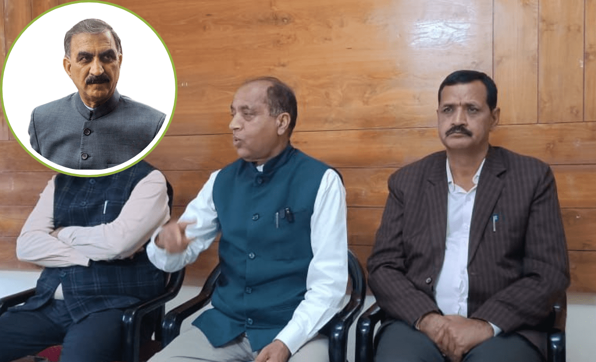 Jai Ram Thakur Accuses CM Sukhu of Turning Relief Event into Political Show