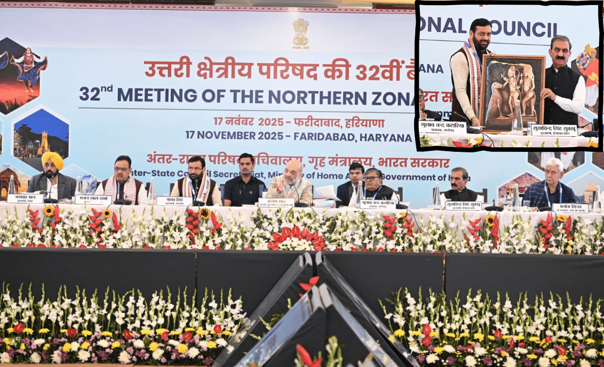 Sukhu Pushes for Himachal’s Rights at NZCC Meet; Seeks Review of Disaster Relief Rules & Sustainable Development Plan