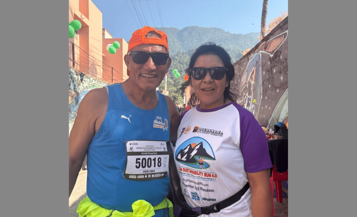 Age no bar: Himachal couple runs their way into hearts, from Rishikesh to Ladakh