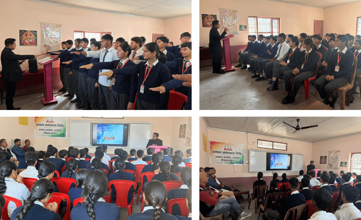 Dalhousie Income Tax office holds awareness drive at Banikhet school
