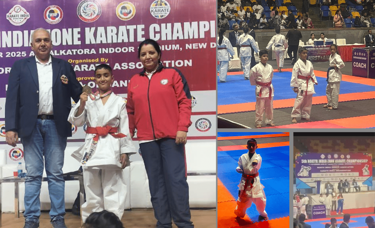 Chamba’s Vedansh Pranhulia Wins Gold at North India Karate Championship