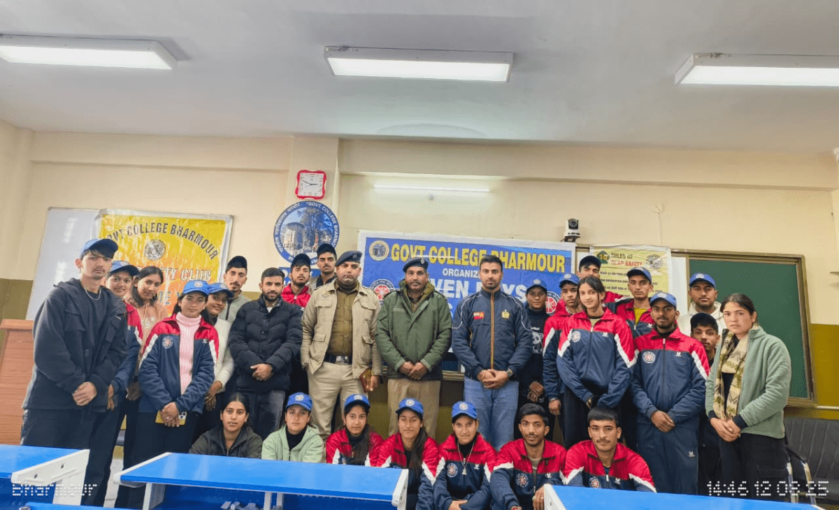 Road safety awareness camp organised at Government College Bharmour