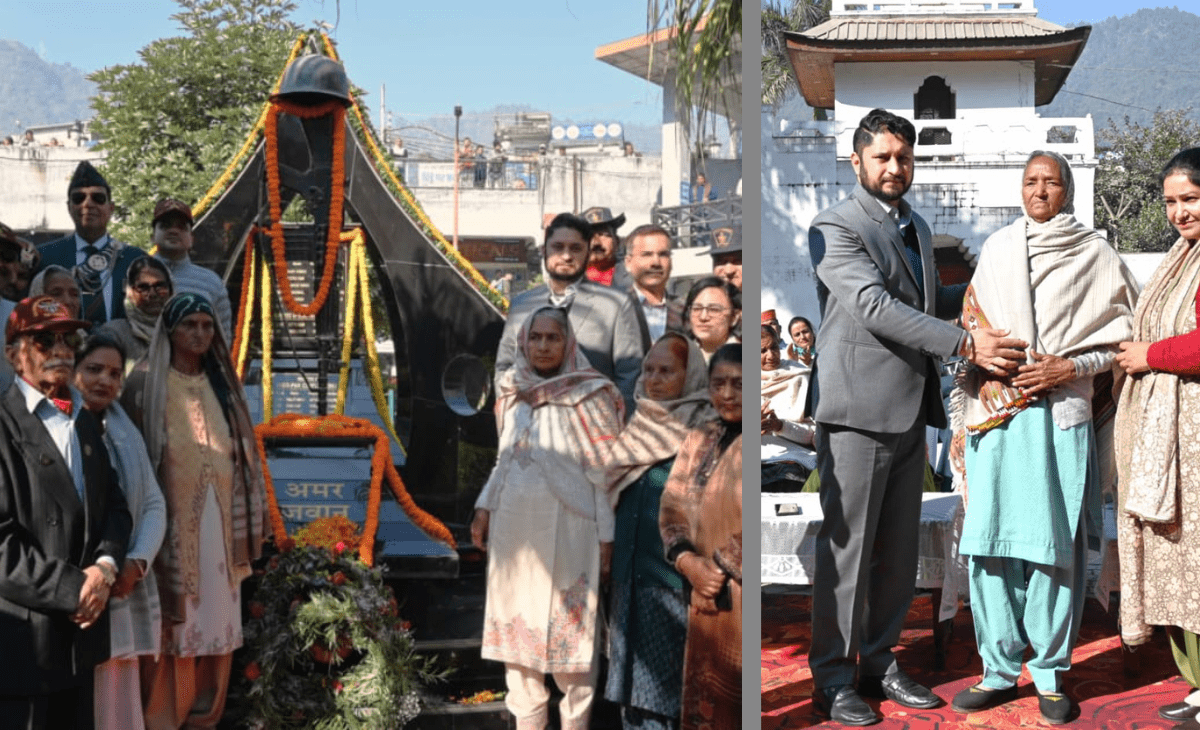 Mandi DC Apoorv Devgan’s second-row gesture steals spotlight at 54th Vijay Diwas anniversary event