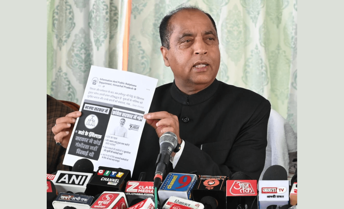Former CM Jairam Thakur Accuses Government of Misusing Power, Calls Actions “Vindictive”