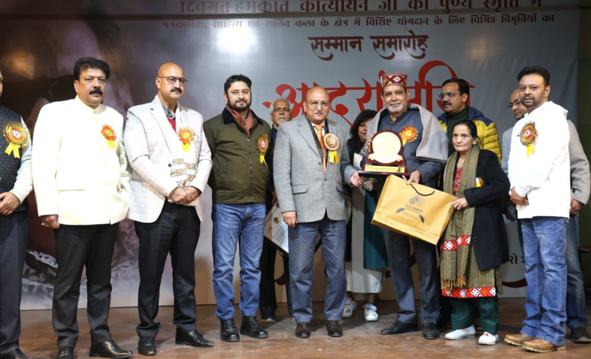 Hemkant Katyayan awards presented to Krishna Bhanu, Nutan, Piyush Swami, Umesh Bhardwaj for excellence in journalism, music, literature