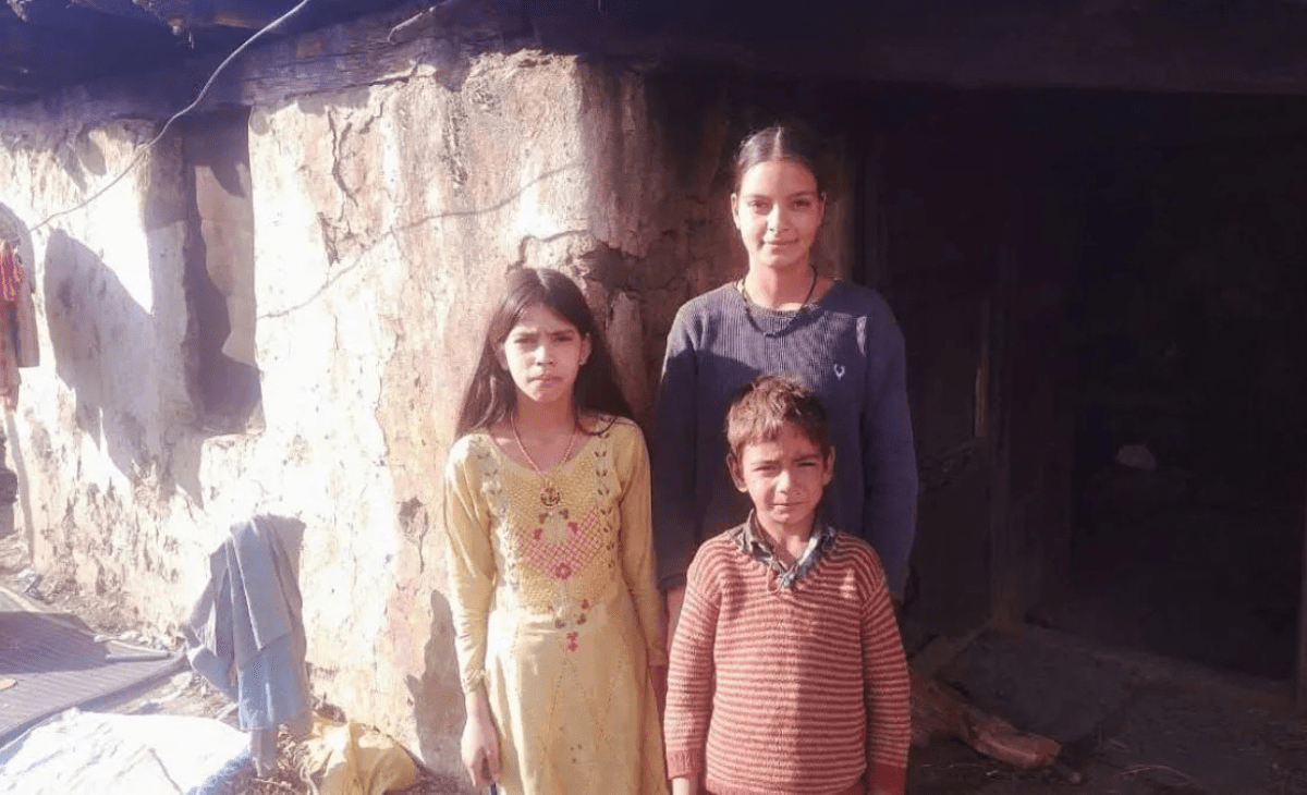 After husband’s d*eath, Chamba woman abandons 4 children; admn wakes up after video of shivering siblings goes viral