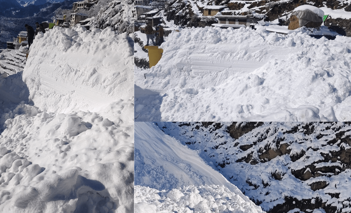 Fresh Snowfall Hits Tribal Bharmaur; Avalanche Causes Damage, Power Supply and Roads Affected