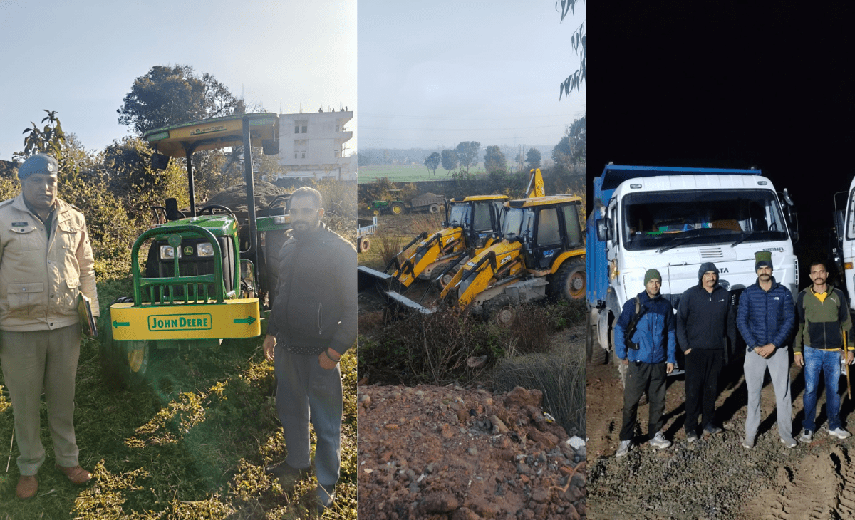 Nurpur Police Cracks Down on Illegal Mining: Vehicles Seized in ‘Zero Tolerance’ Drive