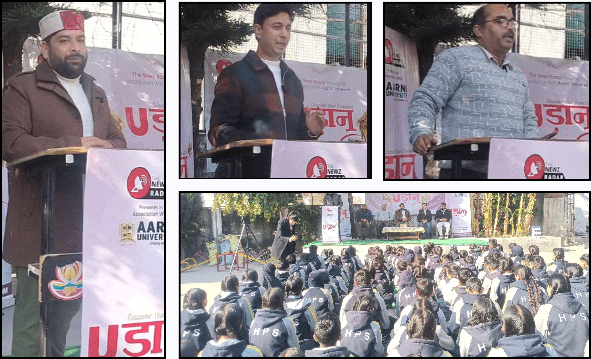 HAS officer Anil Gurda inspires students at TNR-Aarni varsity Udaan career counselling event in Chowari
