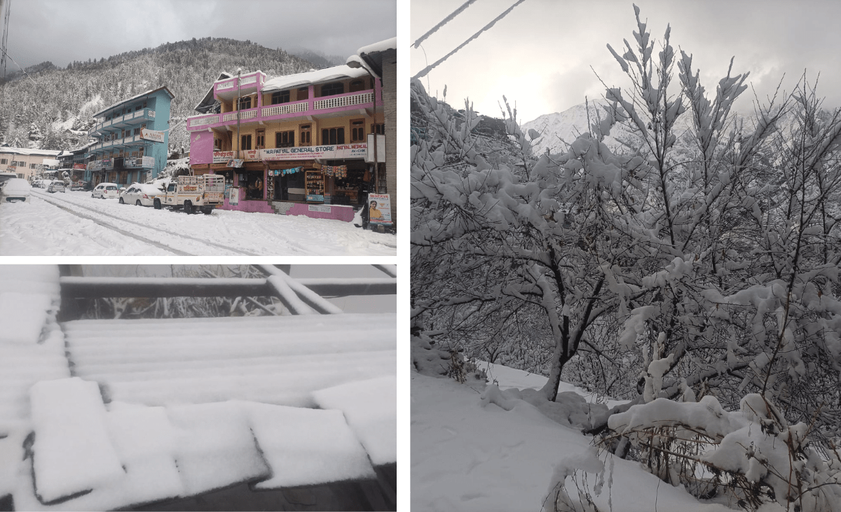 Fresh Snowfall Brings Relief to Farmers in Bharmour