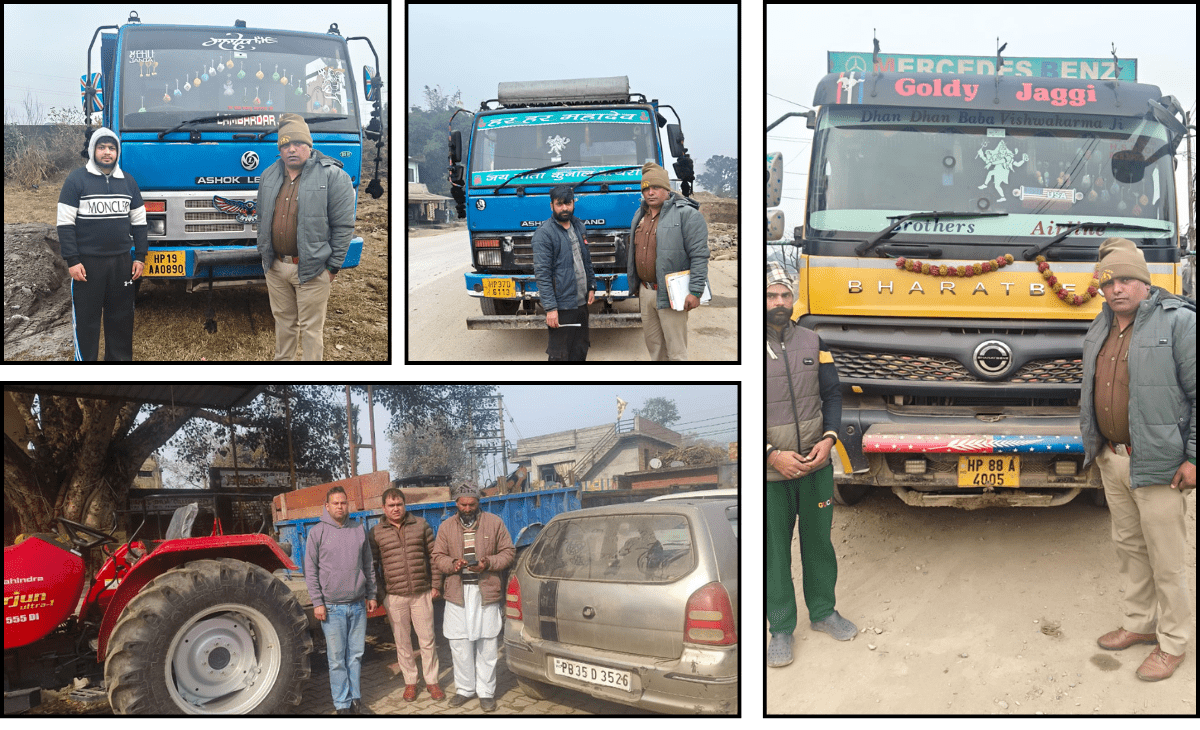 Nurpur police seize vehicles in ongoing crackdown against illegal mining