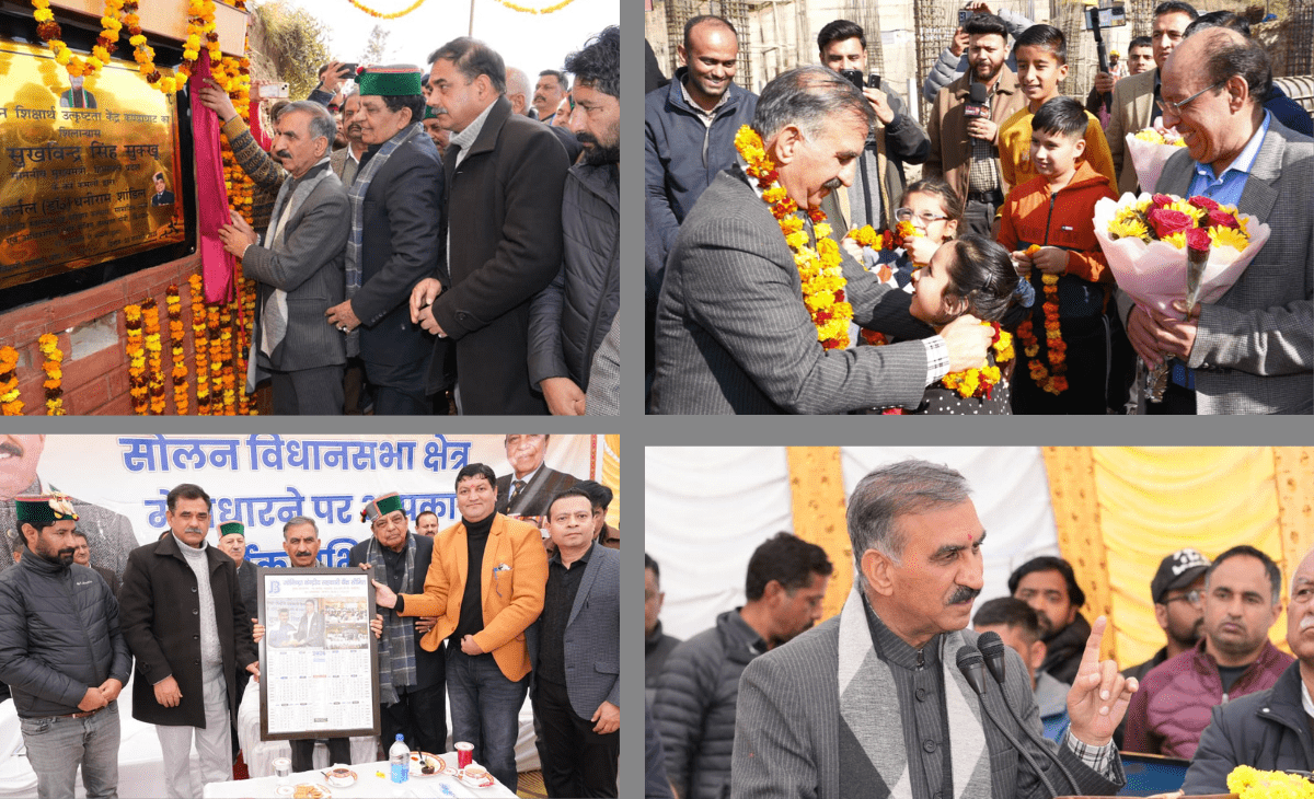 CM Sukhu Lays Foundation of Centre of Excellence for Education of Divyaangjans in Kandaghat