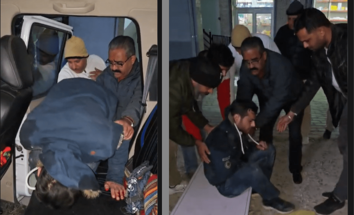 Former Minister Bikram Thakur rushes injured youths to hospital after collision with swamp deer