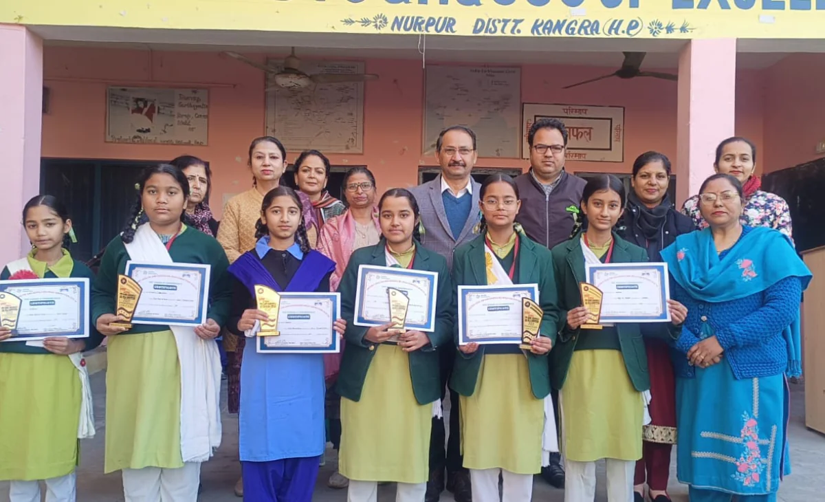 PM Shri BTC Girls School Nurpur Students Excel at District Bal Mela