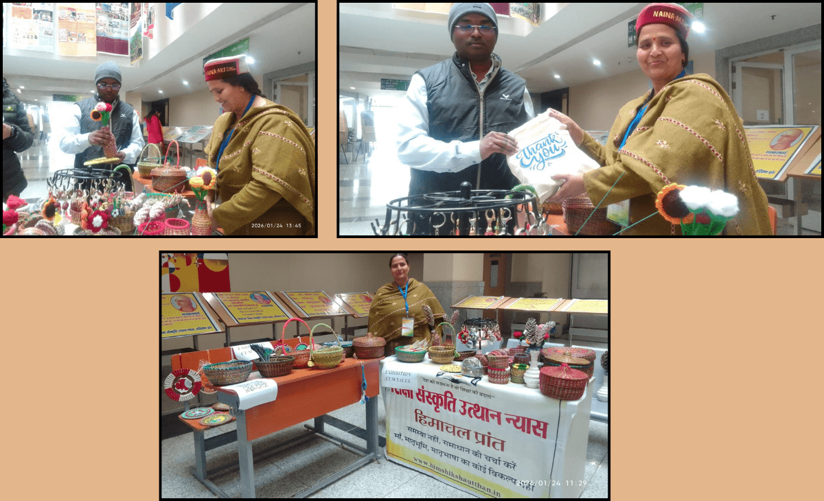 From Himalayan Forests to NIT Delhi: Santosh Sachdeva Showcases Eco-Crafts at Gyan Sabha 2026