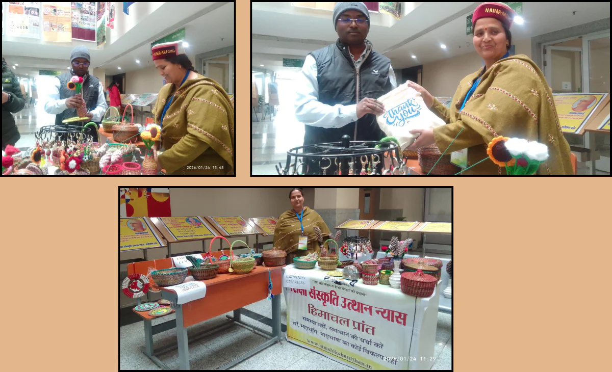 From Himalayan Forests to NIT Delhi: Santosh Sachdeva Showcases Eco-Crafts at Gyan Sabha 2026