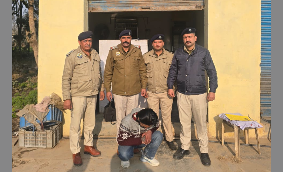 Nurpur police action against drug mafia: 9 grams heroin seized, one arrested