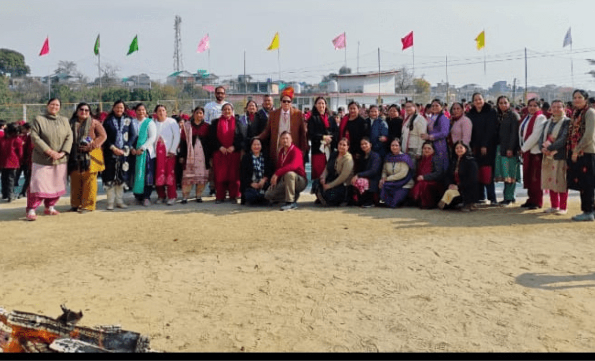 Lohri festival celebrated with great fervor at Paras Public School, Bhawarna