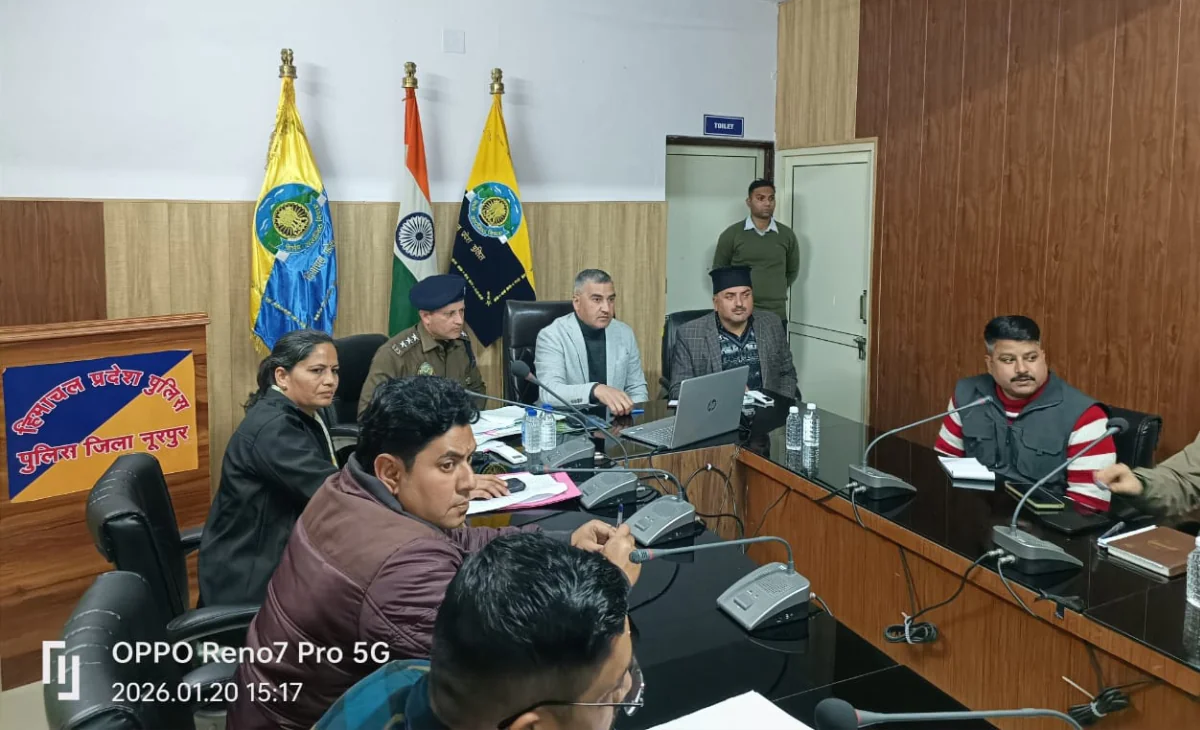 Monthly NCORD Meeting Held in Nurpur Police District